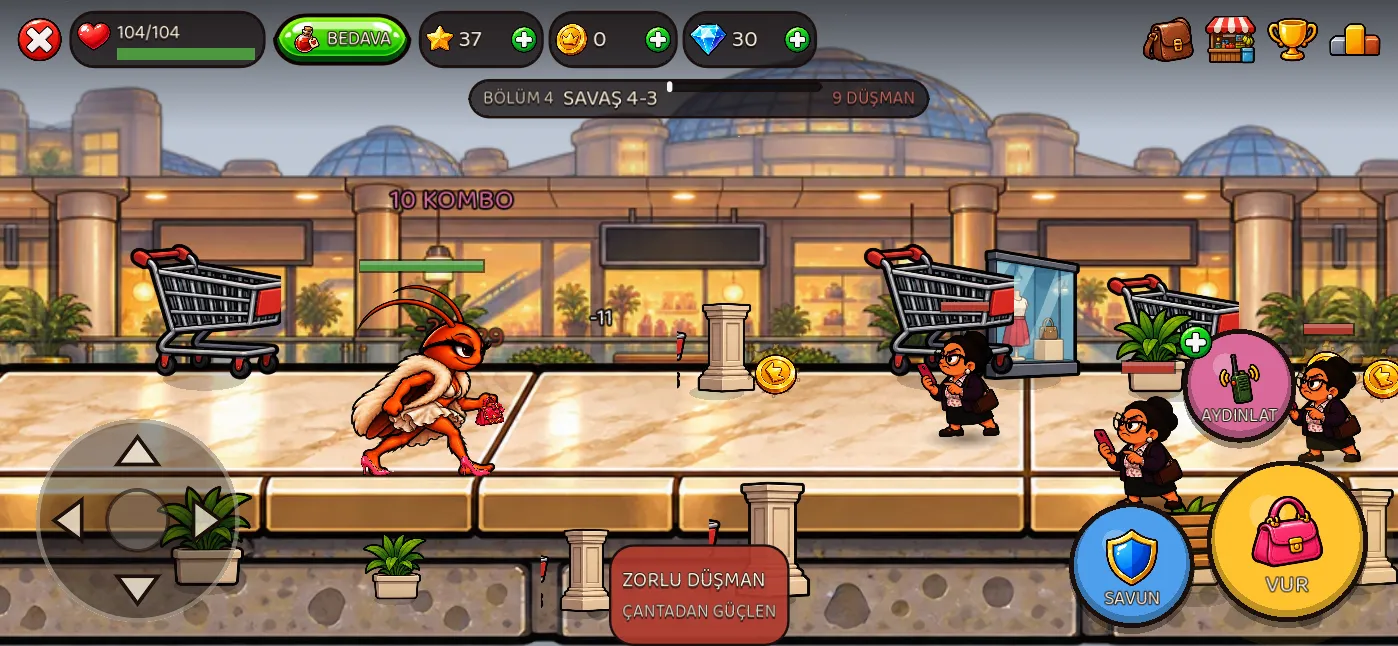 Diva fighting at the mall