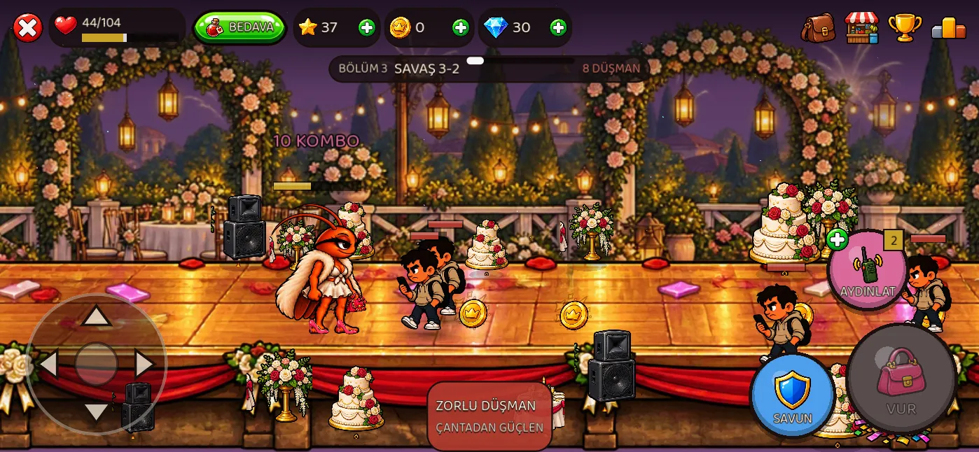 Diva fighting at the wedding hall